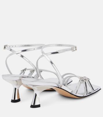 Sandalen Teresa 60 aus Metallic-Leder | Souliers Martinez