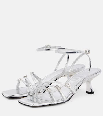 Sandalen Teresa 60 aus Metallic-Leder | Souliers Martinez