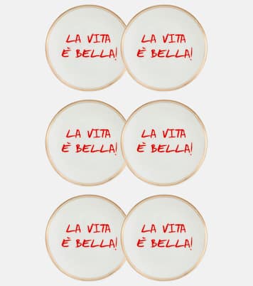 La Vita È Bella set of 6 plates | Bitossi