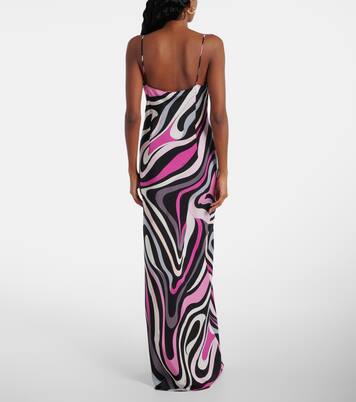 Abito sottoveste Marmo in crêpe de chine | Pucci