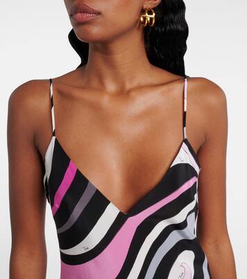 Abito sottoveste Marmo in crêpe de chine | Pucci