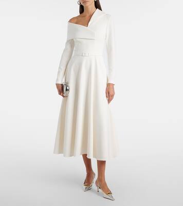 Robe midi Odelle asymétrique | Safiyaa