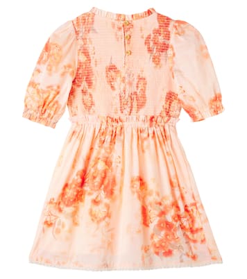 Cascadian floral shirred cotton dress | Zimmermann Kids