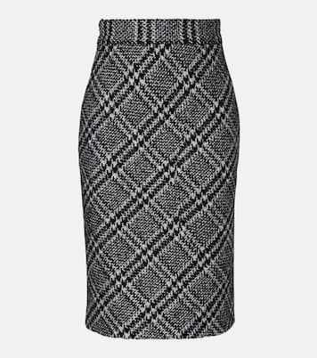 Checked wool-blend miniskirt | Dolce&Gabbana