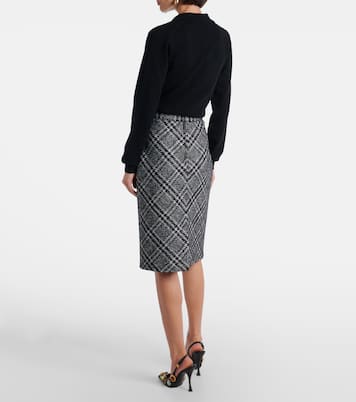 Checked wool-blend miniskirt | Dolce&Gabbana