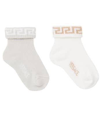 Bébé – Set de 2 paires de chaussettes La Greca | Versace Kids