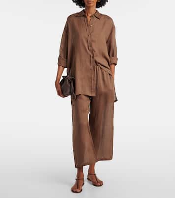 Niko oversized ramie shirt | Leset