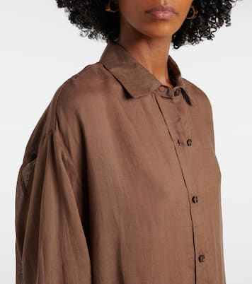 Niko oversized ramie shirt | Leset