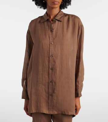 Niko oversized ramie shirt | Leset