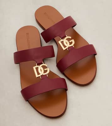 DG leather slides | Dolce&Gabbana