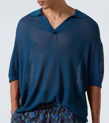 Poloshirt aus Strick | Commas