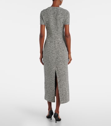 Abito midi in tweed di misto cotone | Oscar de la Renta