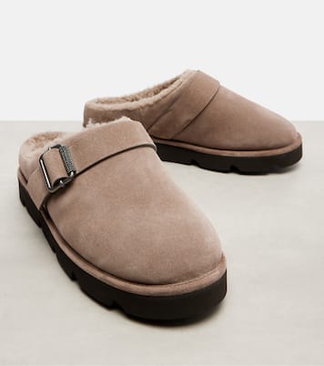 Monili suede slippers | Brunello Cucinelli