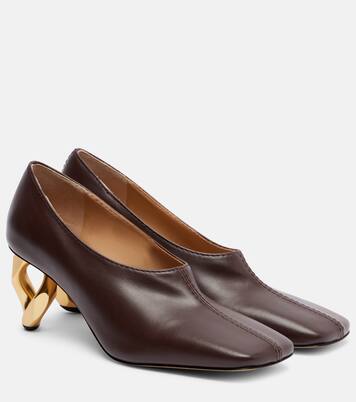Chain 75 leather pumps | JW Anderson