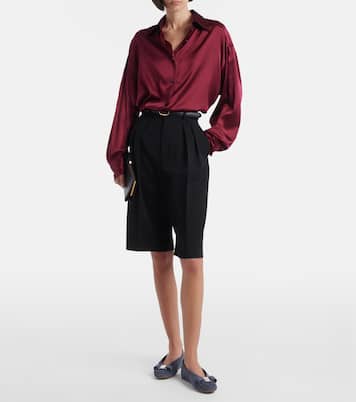 Bailarinas Vanna de ante con lazo | Ferragamo