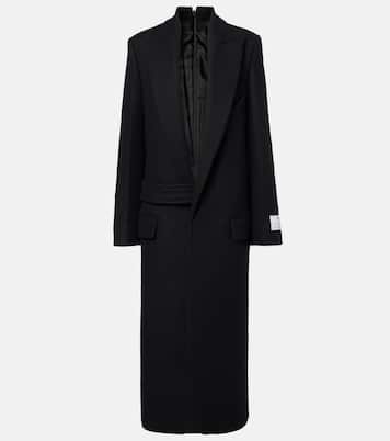 Single-breasted wool-blend coat | Victoria Beckham