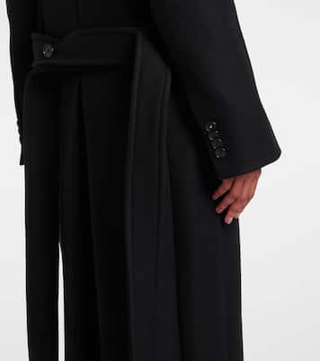 Single-breasted wool-blend coat | Victoria Beckham