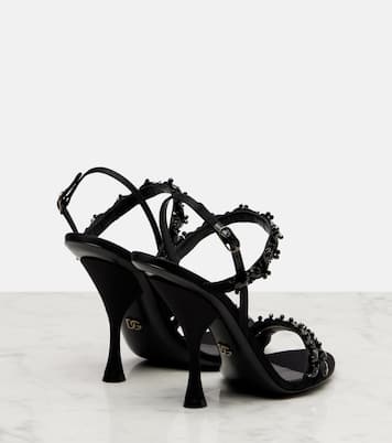 105 embellished satin sandals | Dolce&Gabbana