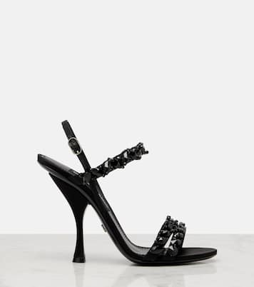 105 embellished satin sandals | Dolce&Gabbana