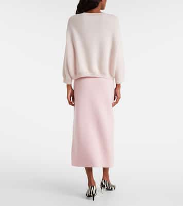Sabina cashmere and mohair sweater | Khaite