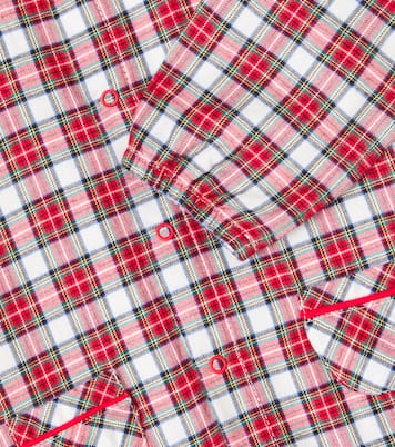 Baby checked cotton onesie | La Coqueta