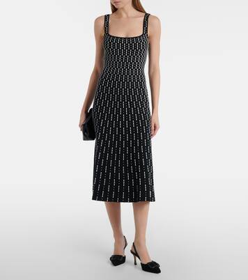 Robe midi Ellison en tricot compact | Staud