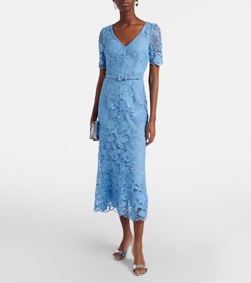 Midikleid aus Guipure-Spitze | Monique Lhuillier