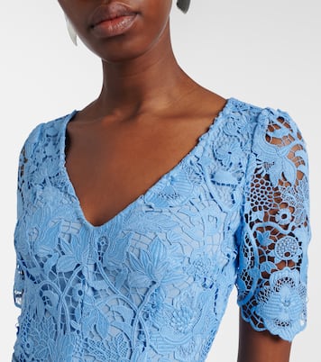Midikleid aus Guipure-Spitze | Monique Lhuillier