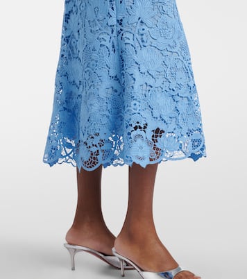 Midikleid aus Guipure-Spitze | Monique Lhuillier