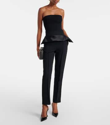 Pantalon slim Relate en satin | Maticevski