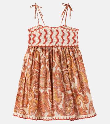 Patience paisley cotton dress | Zimmermann Kids