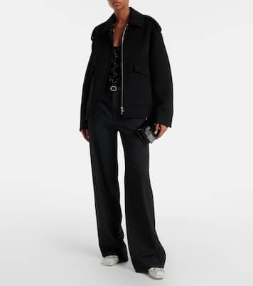 Ballerinas Horsebit aus Leder mit Kristallen | Gucci