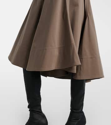 Janan cotton-blend sateen midi skirt | Proenza Schouler