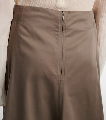 Janan cotton-blend sateen midi skirt | Proenza Schouler