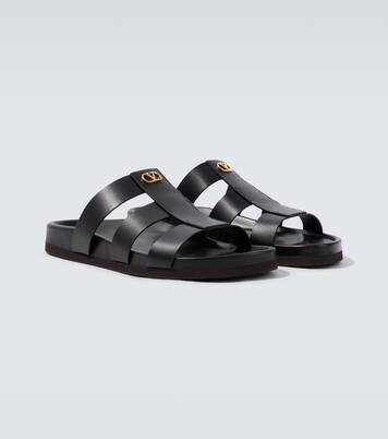 Studshield VLogo leather sandals | Valentino Garavani