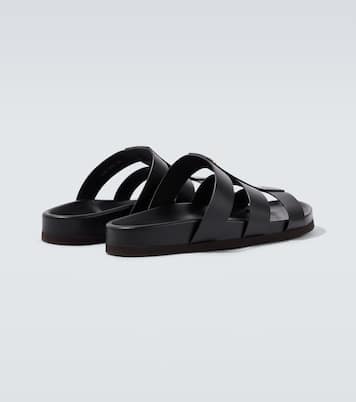 Studshield VLogo leather sandals | Valentino Garavani