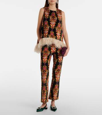 Mayjou satin slingback flats | Manolo Blahnik