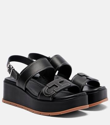 Sandales compensées H703 en cuir | Hogan