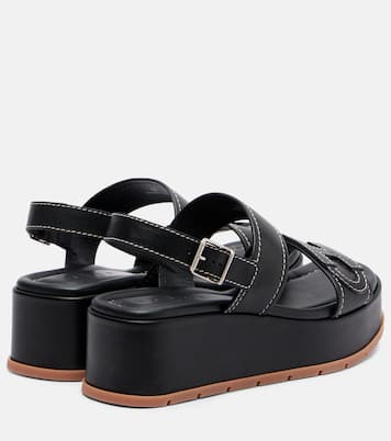 Sandales compensées H703 en cuir | Hogan