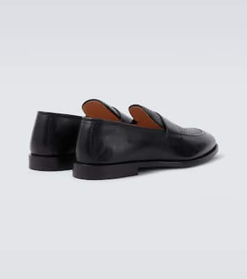 Woven leather penny loafers | Brunello Cucinelli
