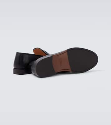Woven leather penny loafers | Brunello Cucinelli
