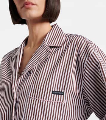 Striped cotton and silk shirt | Dolce&Gabbana