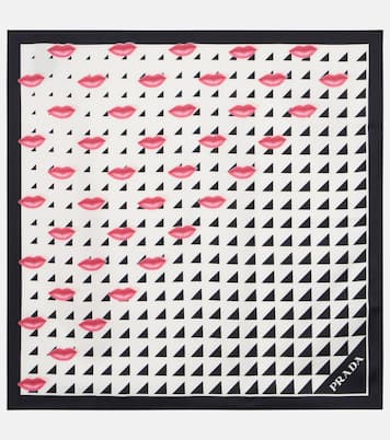 Bedrucktes Tuch aus Seiden-Twill | Prada