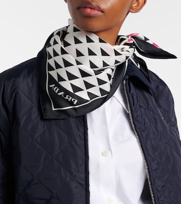 Bedrucktes Tuch aus Seiden-Twill | Prada