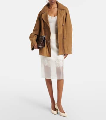 Jupe midi à dentelle | Xu Zhi