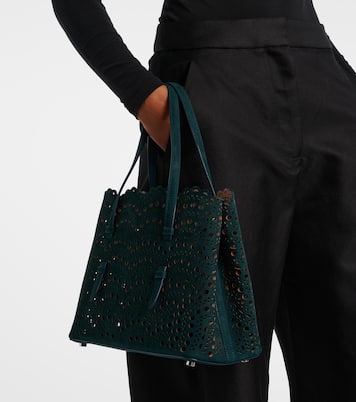 Le Mina 25 Vienne Wave leather tote bag | Alaïa