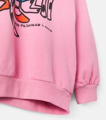 Dog Friendship cotton fleece sweatshirt | Bobo Choses