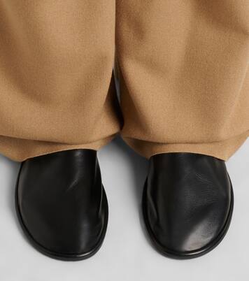 Canal leather slip-on shoes | The Row