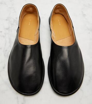 Canal leather slip-on shoes | The Row