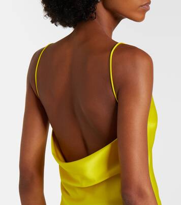 Draped satin slip dress | Stella McCartney